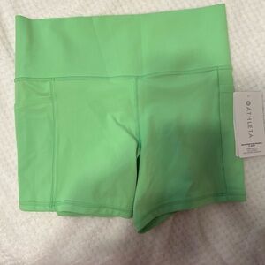 Athleta biker shorts- Salutation Stash Pocket II 5” Short